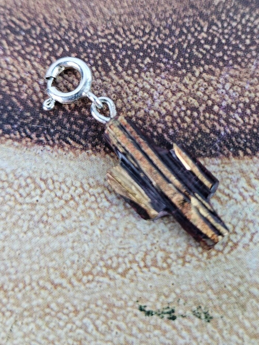 New Navajo Chris McCabe Hand Carved Sterling Silver Rose Dahlia Cactus Charm